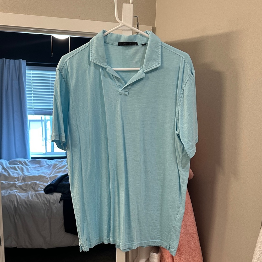 Sky Blue Men's Polo Shirt